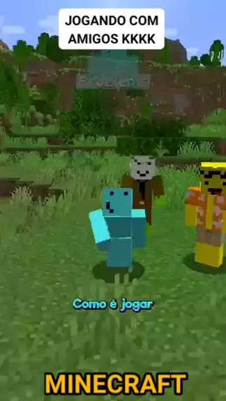 como jogar minecraft com o amigo